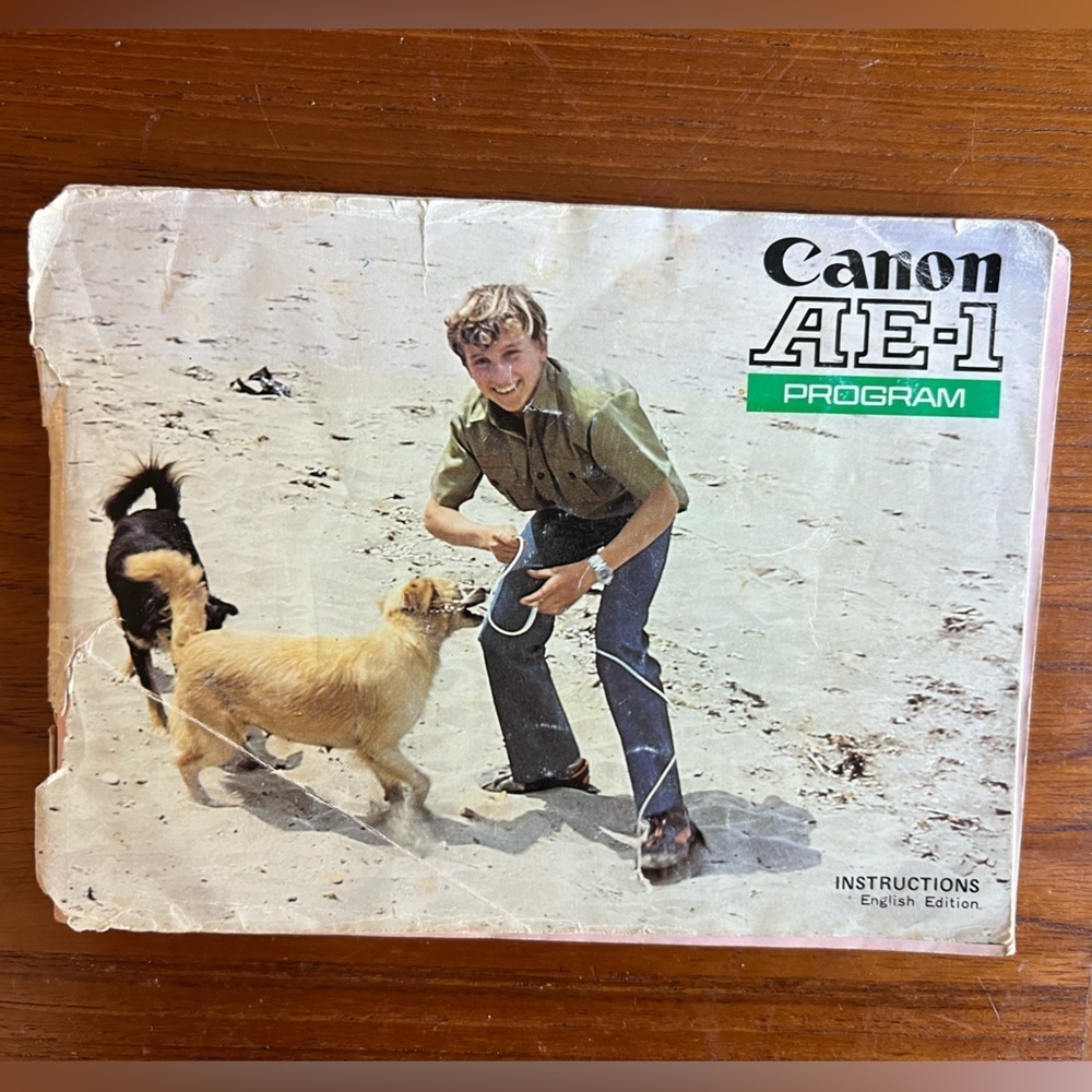 Canon AE-1 Program Instruction Manual | Vintage 35mm Film Camera Guide Original